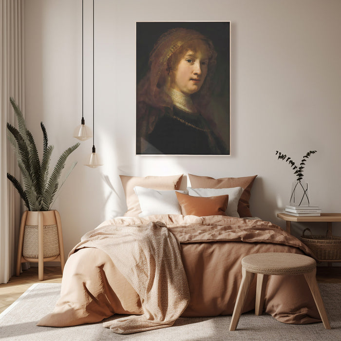 Rembrandt - Saskia van Uylenburgh - Canvas Art Print