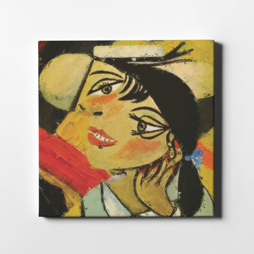 Modern art poster of Woman in d`hermine Pass 