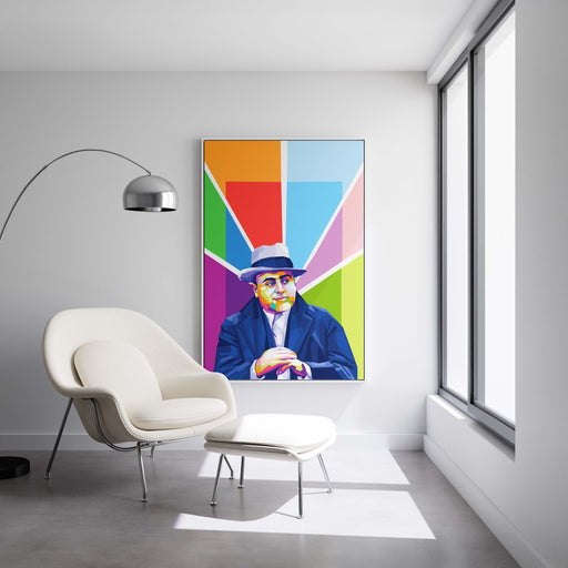 Modern pop art poster of Al Capone.