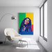 Modern pop art poster of Bob Marley.