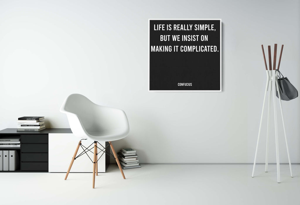 Minimalist Poster With Confucius Quote