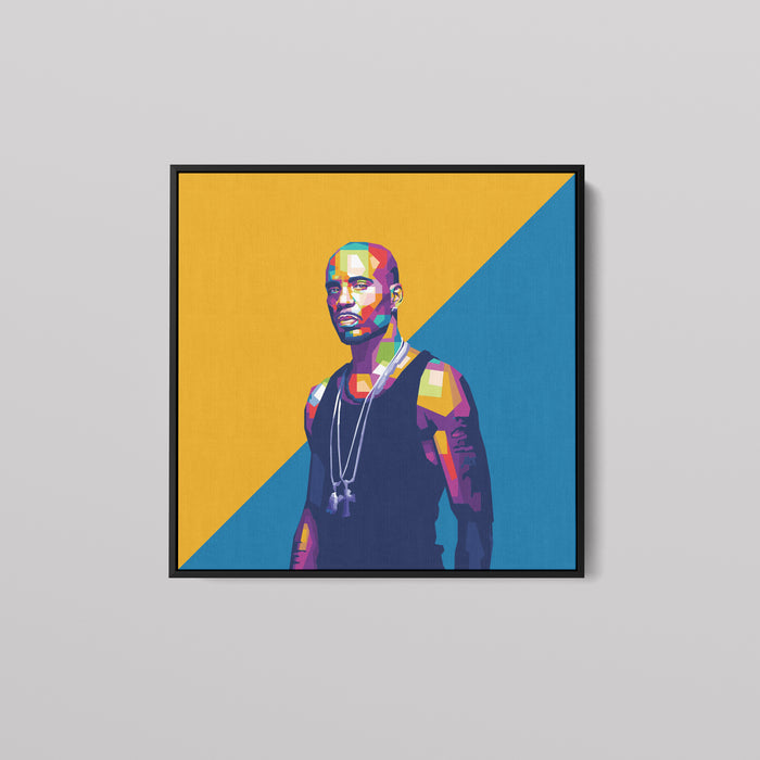 DMX with Cross Portrait - Canvas Print