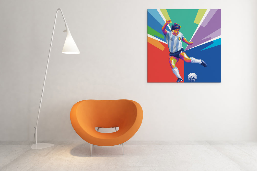 Diego Maradona - Football Player - Canvas Art Print