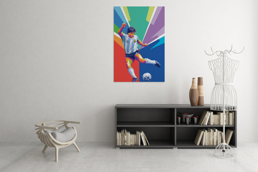 Diego Maradona - Football Player - Canvas Art Print