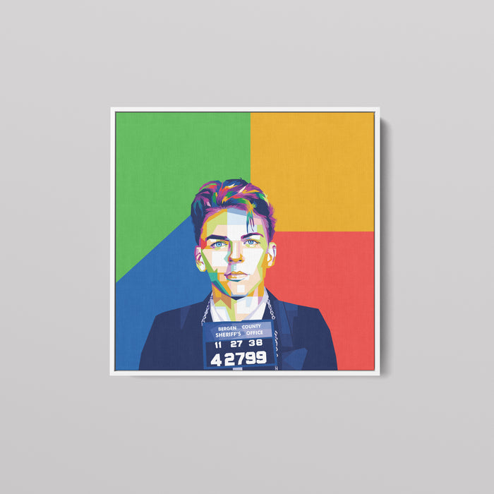 Frank Sinatra Mugshot - Canvas Print