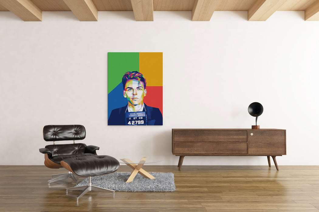 Frank Sinatra Mugshot - Canvas Print