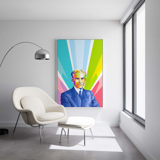 Modern pop art poster of Henry Ford.