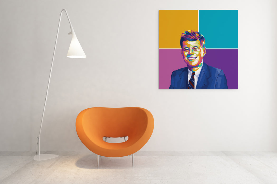 John F. Kennedy - Portrait - Canvas Art Print