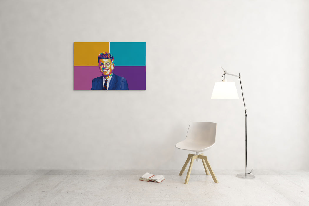 John F. Kennedy - Portrait - Canvas Art Print