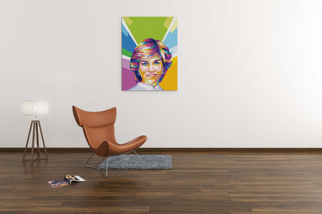 Lady Diana - Portrait - Canvas Art Print