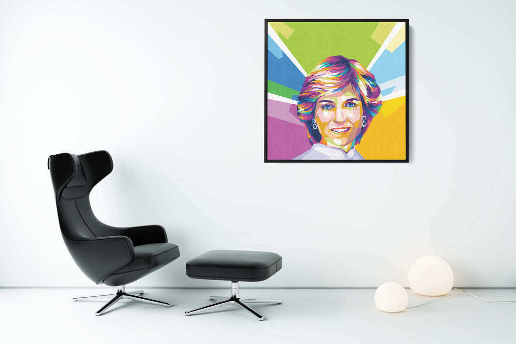 Lady Diana - Portrait - Canvas Art Print