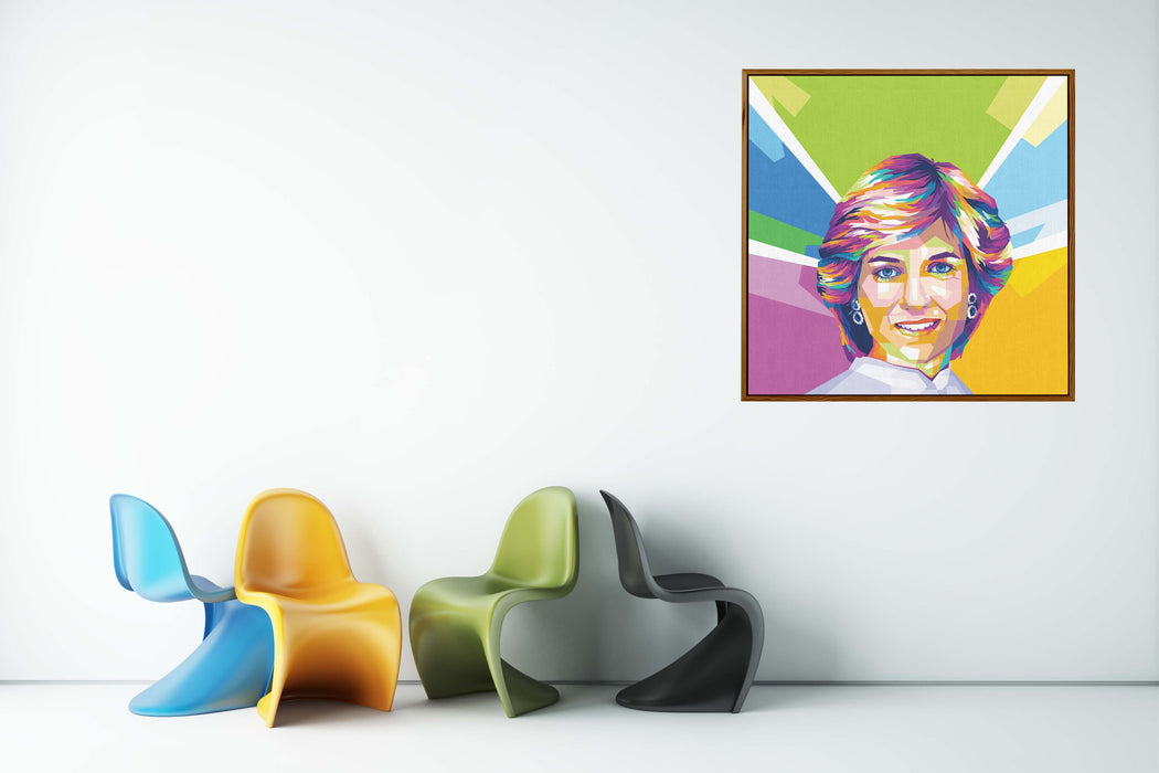 Lady Diana - Portrait - Canvas Art Print