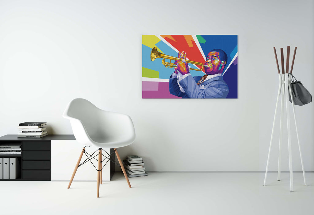 Louis Armstrong - What A Wonderful World - Canvas Art Print