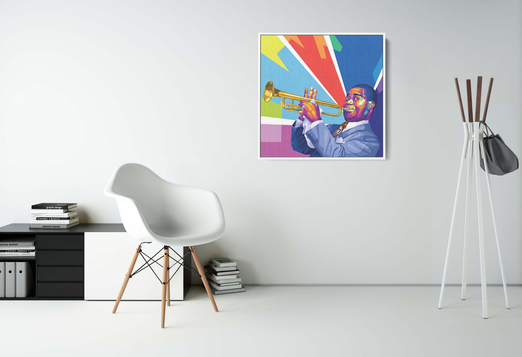 Louis Armstrong - What A Wonderful World - Canvas Art Print