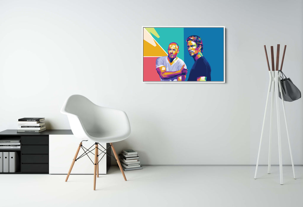 Paul Walker and Vin Diesel - Fast and Furious - Canvas Print