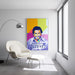 Modern Pop Art Poster of Pablo Escobar Mugshot.