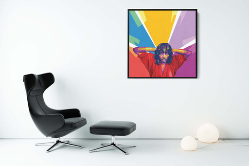 Modern pop art poster of Rick James.