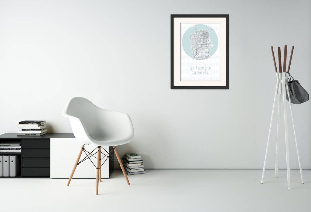 San Francisco Minimalist Map Poster