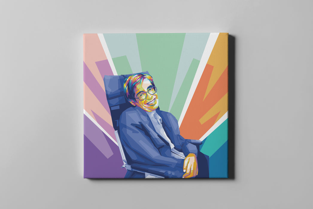 Stephen Hawking - English Physicist - Canvas Print