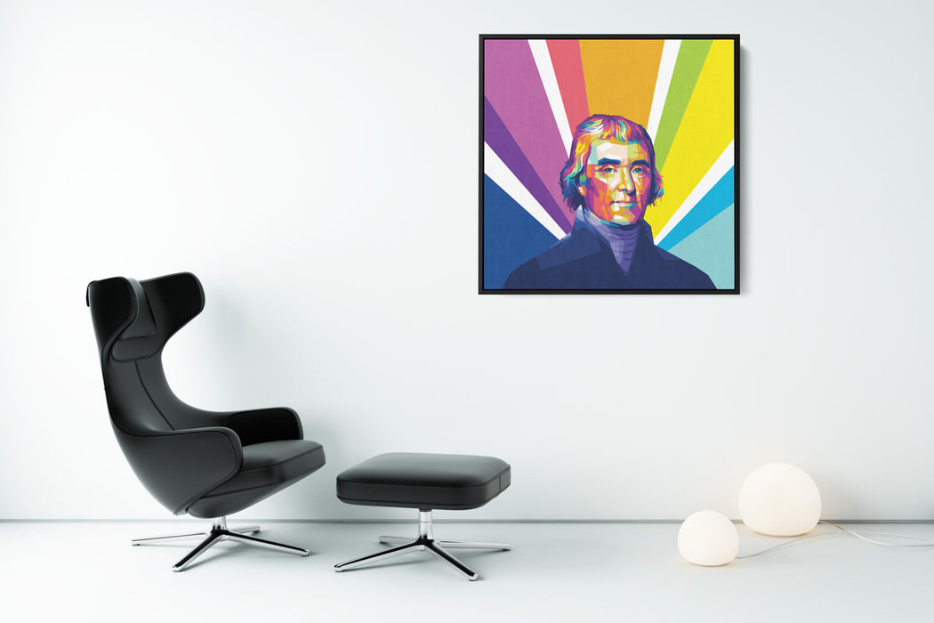 Thomas Jefferson - 3rd U S President - Canvas Art Print