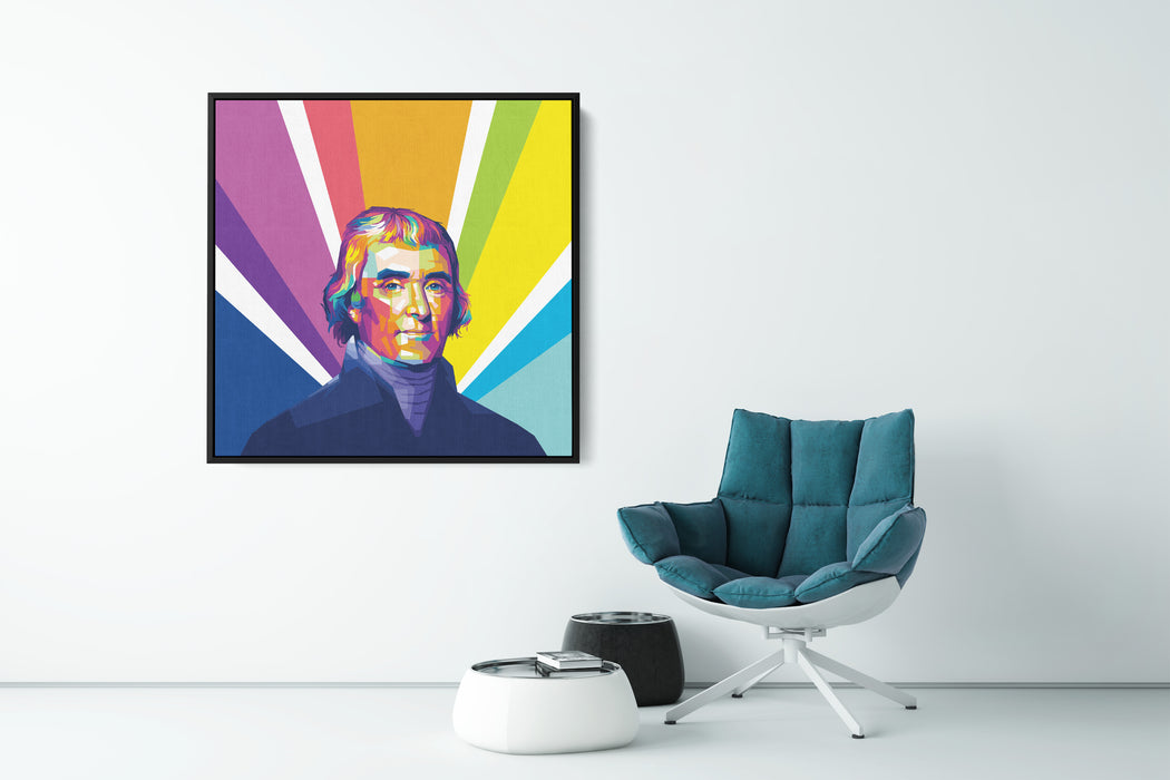 Thomas Jefferson - 3rd U S President - Canvas Art Print