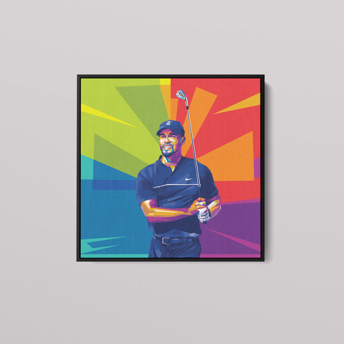 Tiger Woods Portrait - Canvas Print