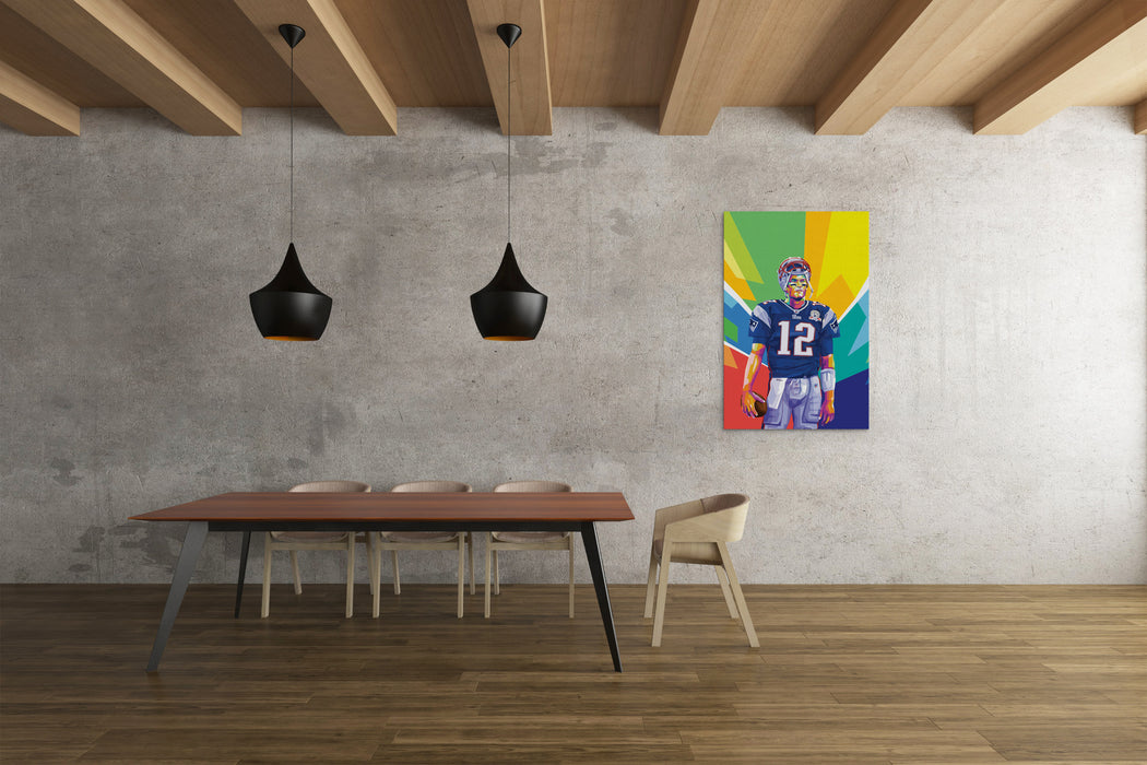 Tom Brady - Patriots - Pop Art Canvas Poster