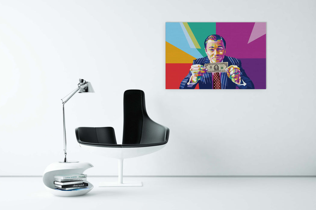 Leonardo DiCaprio - Wolf of Wall Street - Canvas Poster