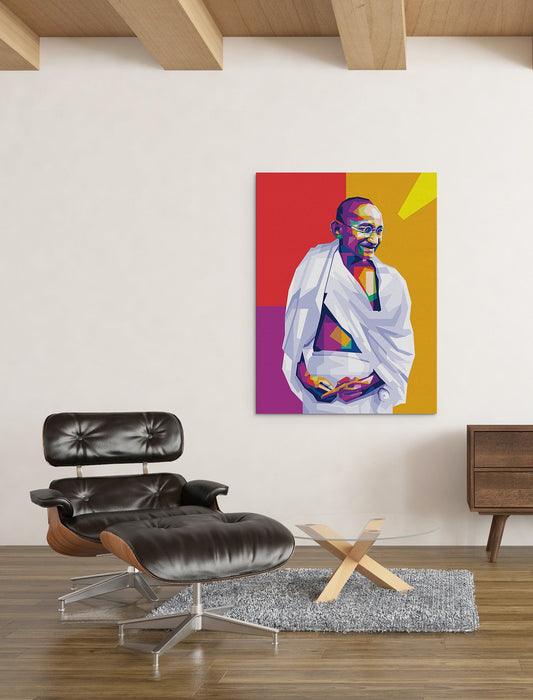 Mahatma Gandhi Portrait - Canvas Print