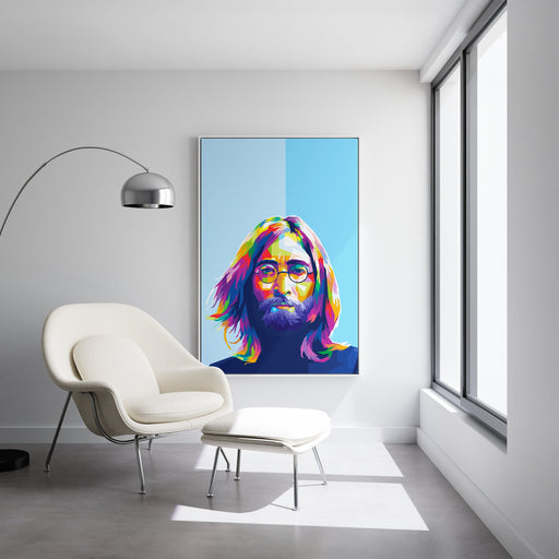 Modern pop art poster of John Lennon.