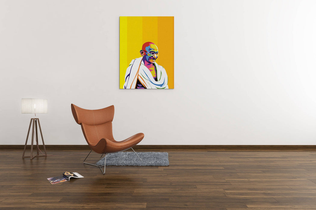 Mahatma Gandhi Portrait Vol2 - Canvas Print