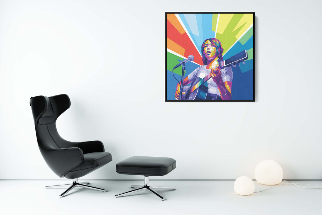 Joan Baez Portrait - Canvas Print