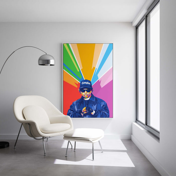 Modern pop art poster of Eazy E.