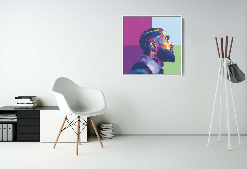 Nipsey Hussle - Side Portrait - Canvas Print