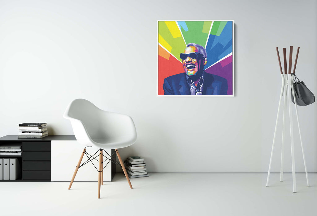 Ray Charles - Singing - Canvas Print