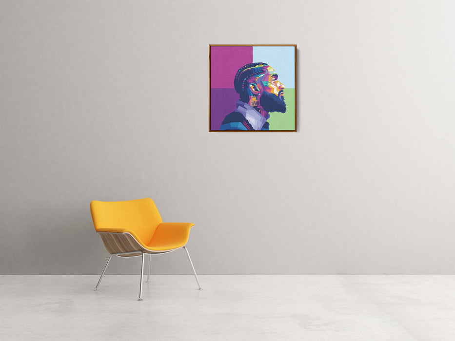 Nipsey Hussle - Side Portrait - Canvas Print