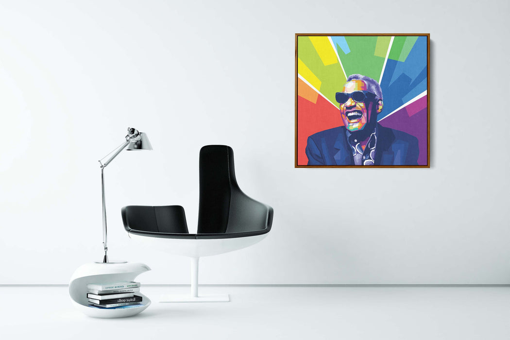 Ray Charles - Singing - Canvas Print